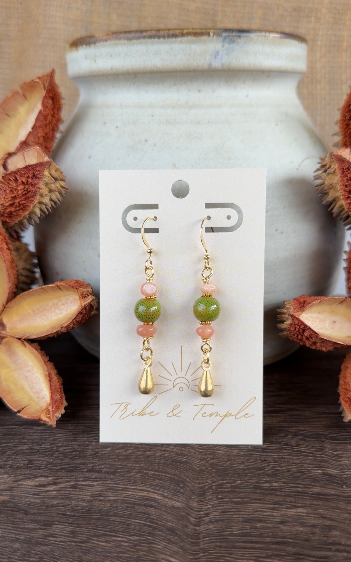 Boho Sunstone Earrings