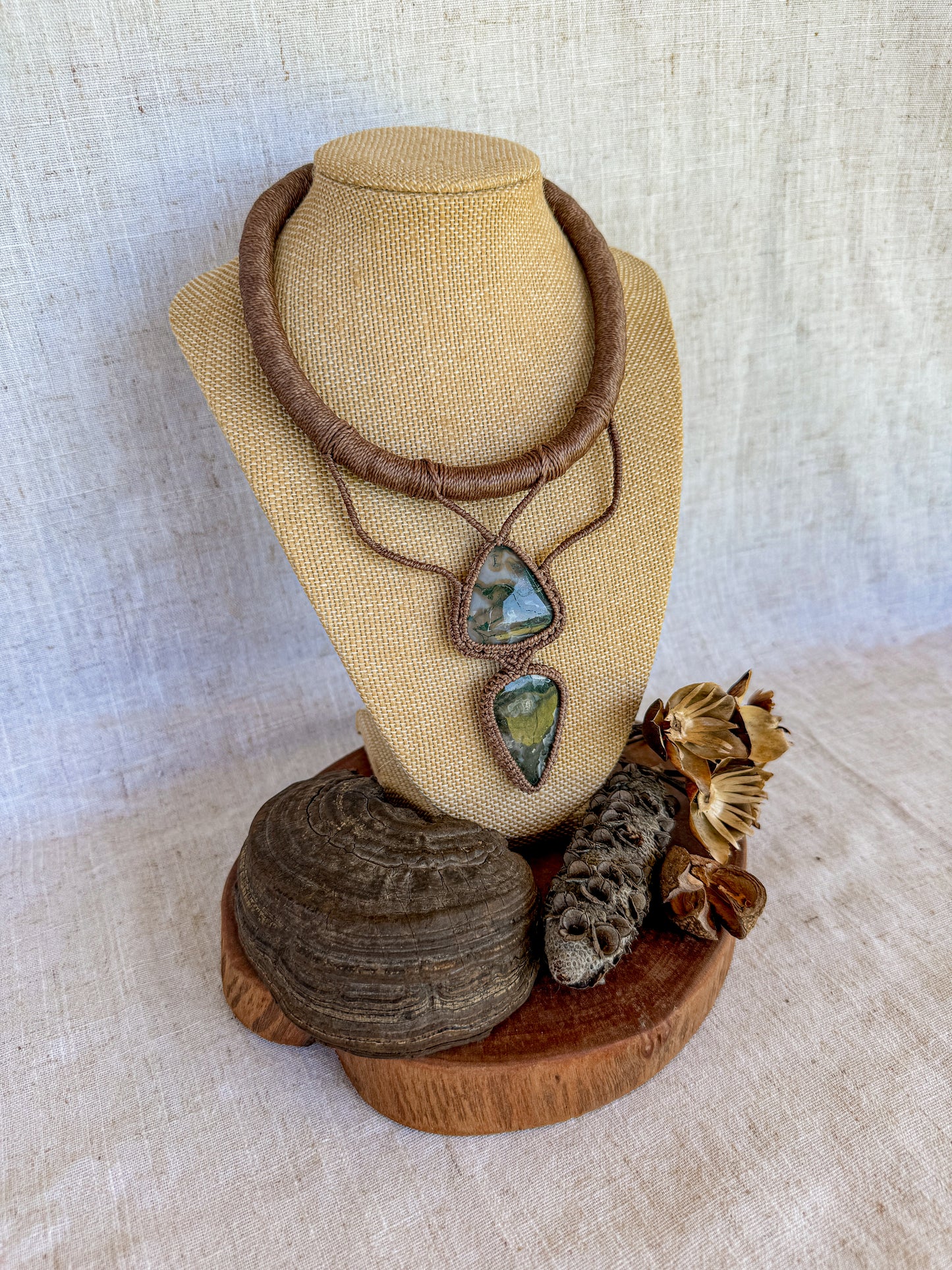Double Moss Agate
