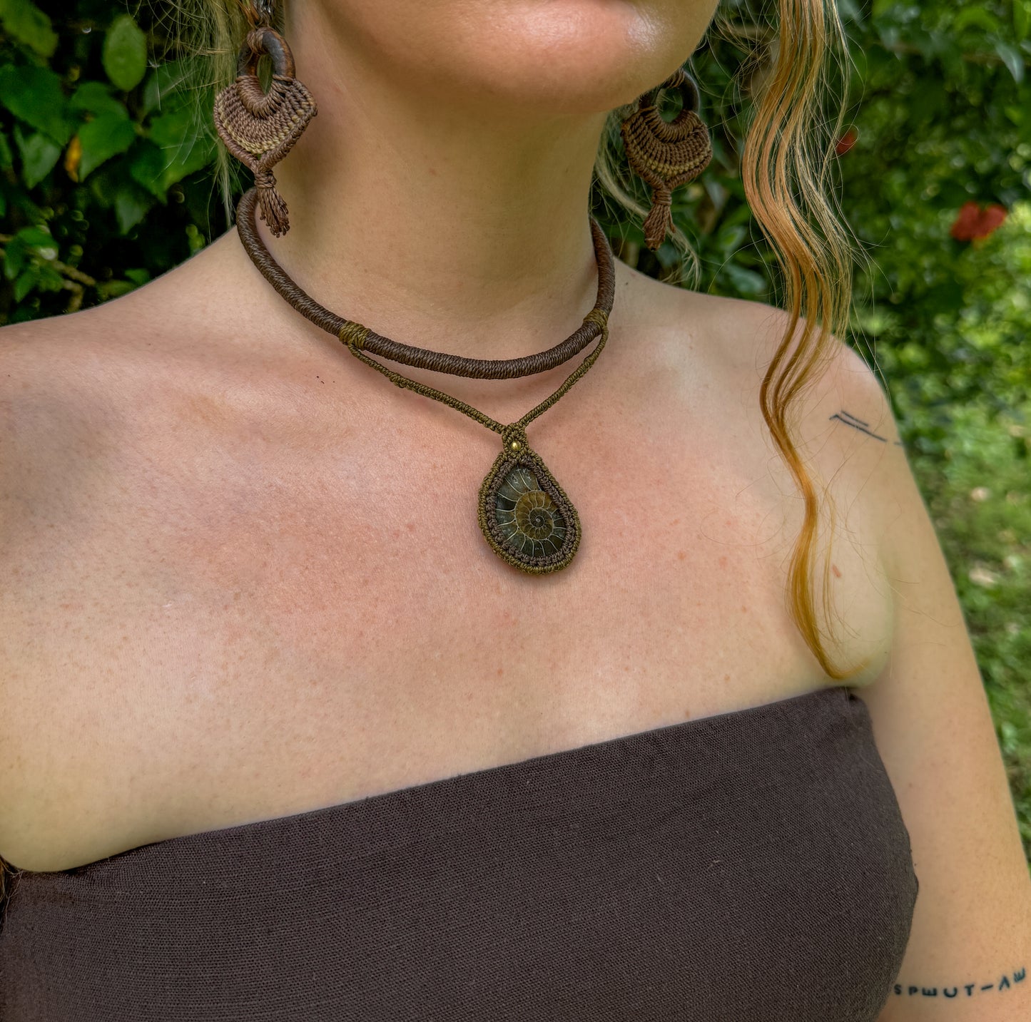 Ammonite Fossil Necklace