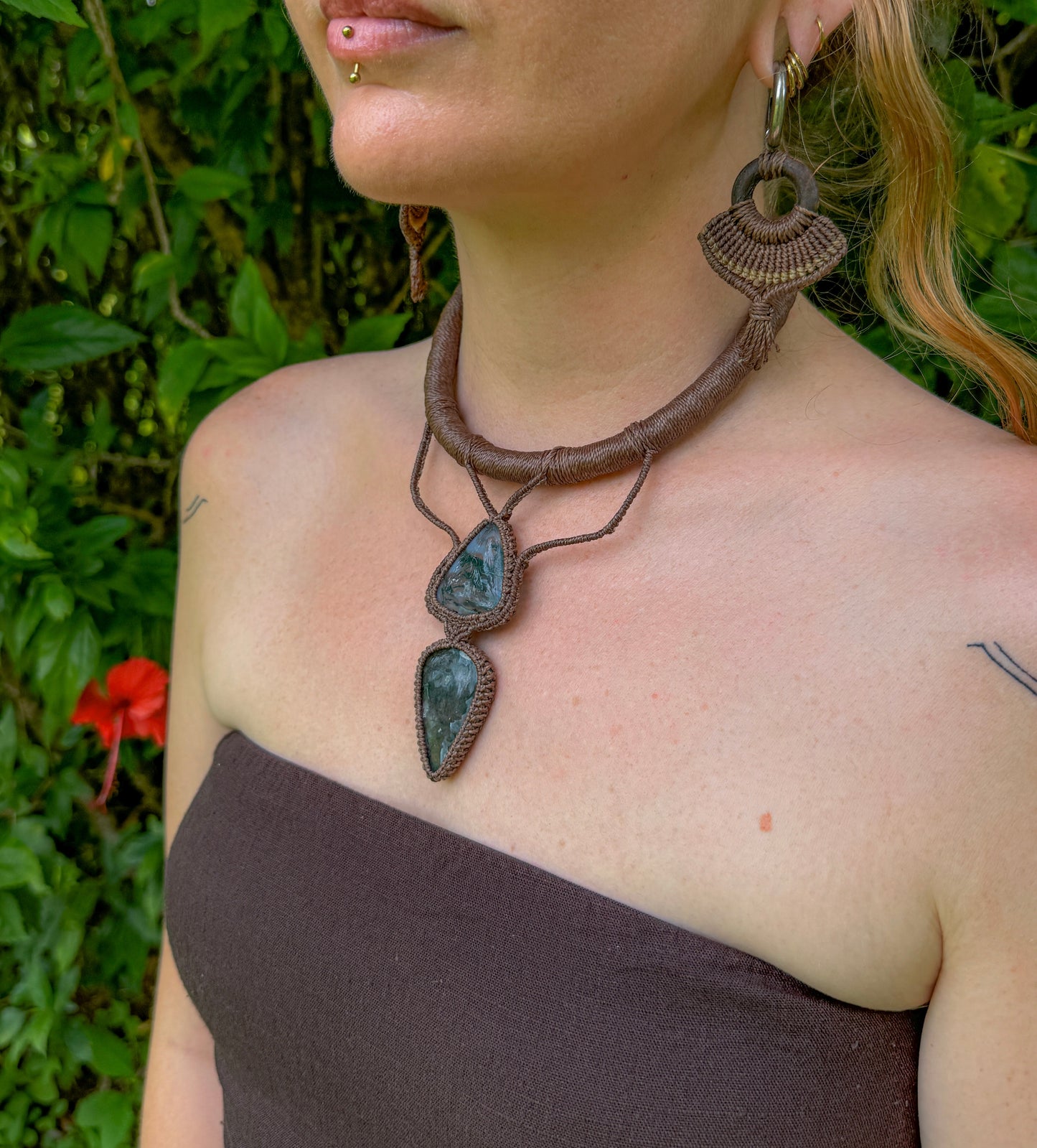 Double Moss Agate