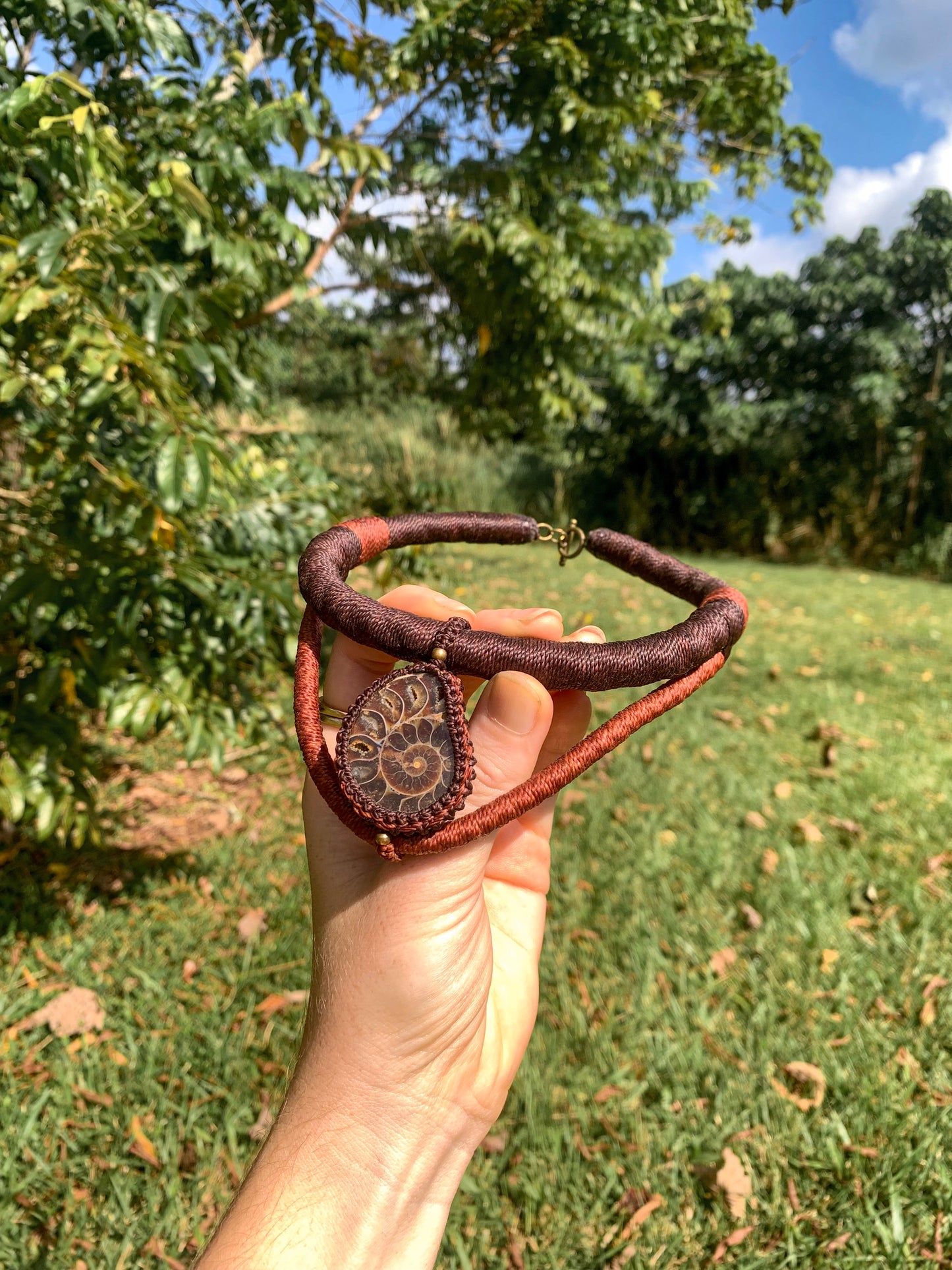 Ammonite Fossile Choker