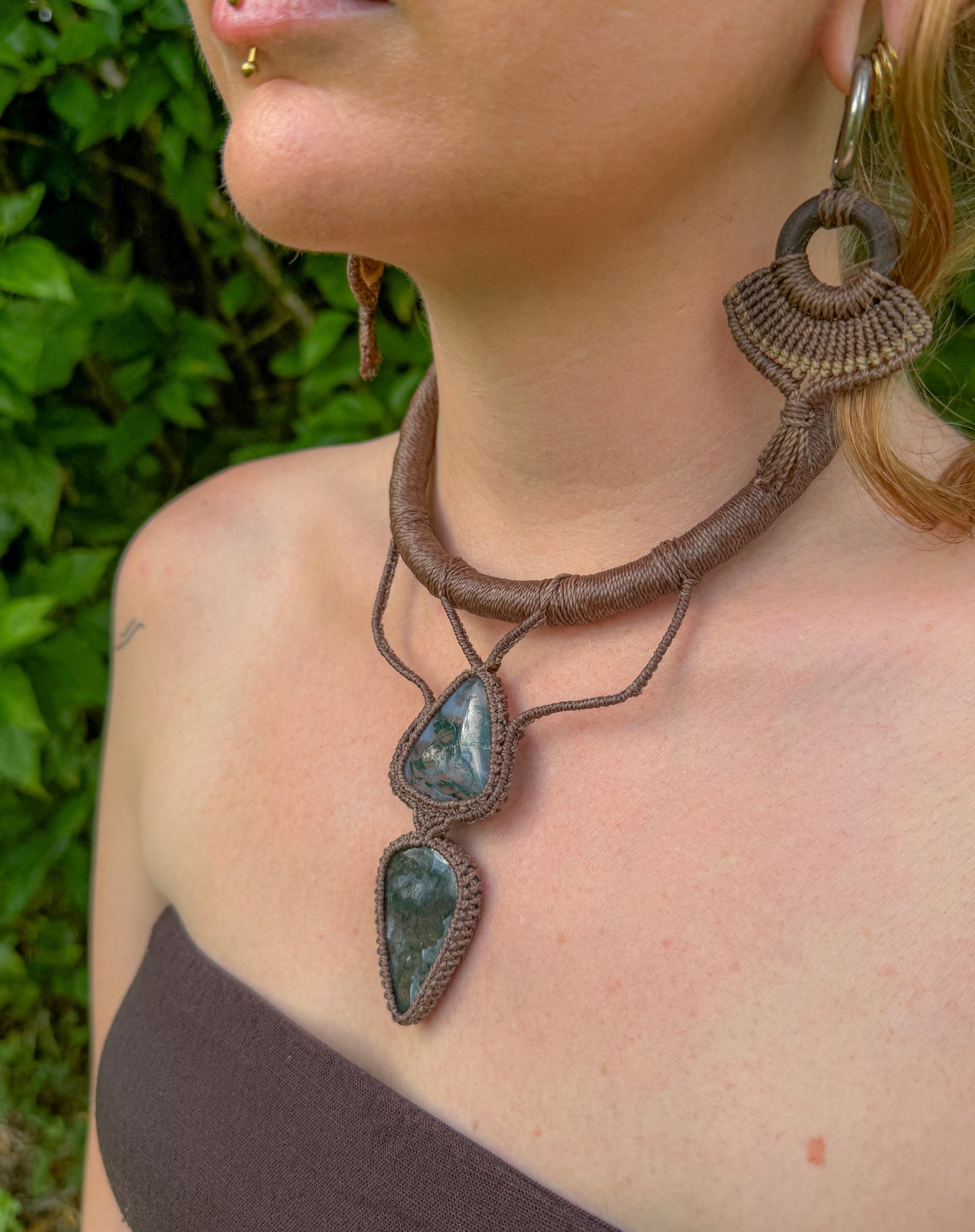 Double Moss Agate