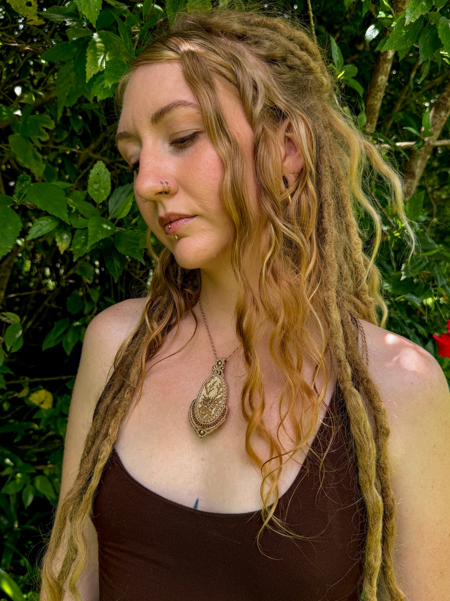 Psilomelane Dendrite necklace