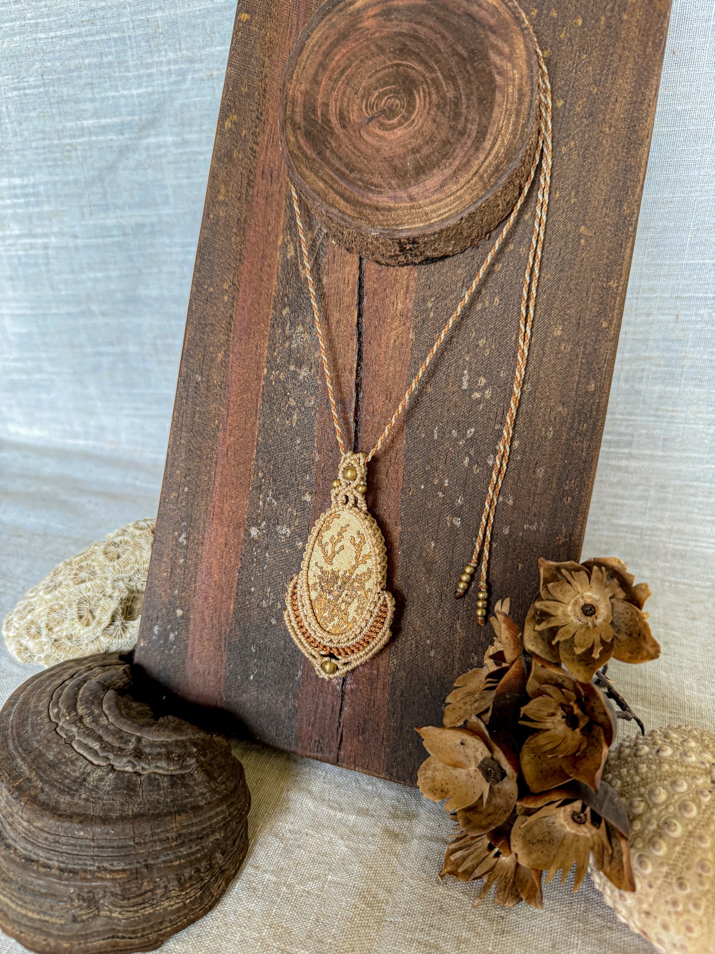 Psilomelane Dendrite necklace