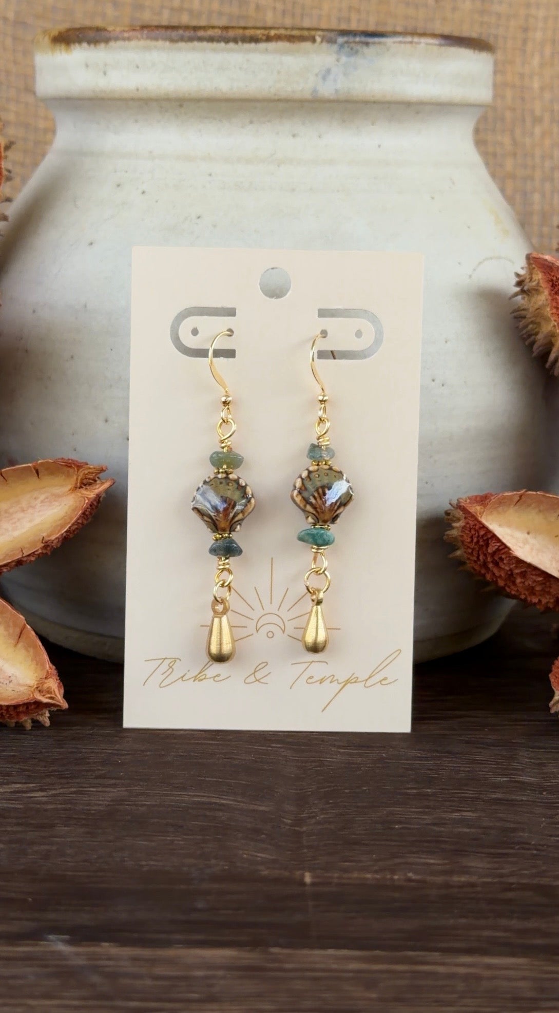 Boho Scallop Earrings