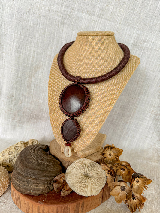 Chunky Matchbox Bean Necklace