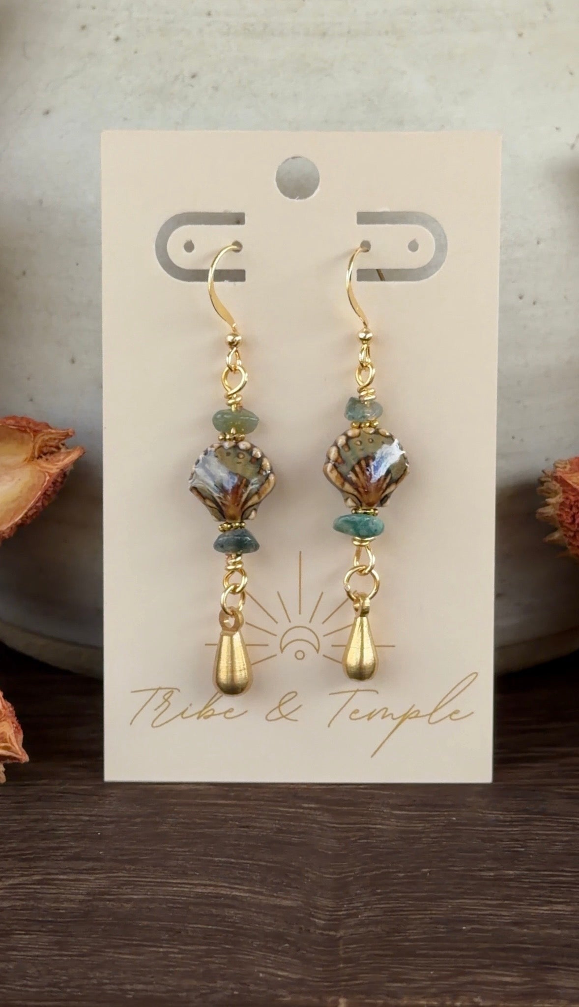 Boho Scallop Earrings