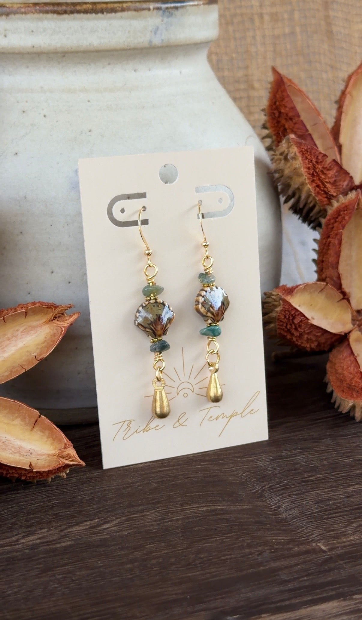 Boho Scallop Earrings