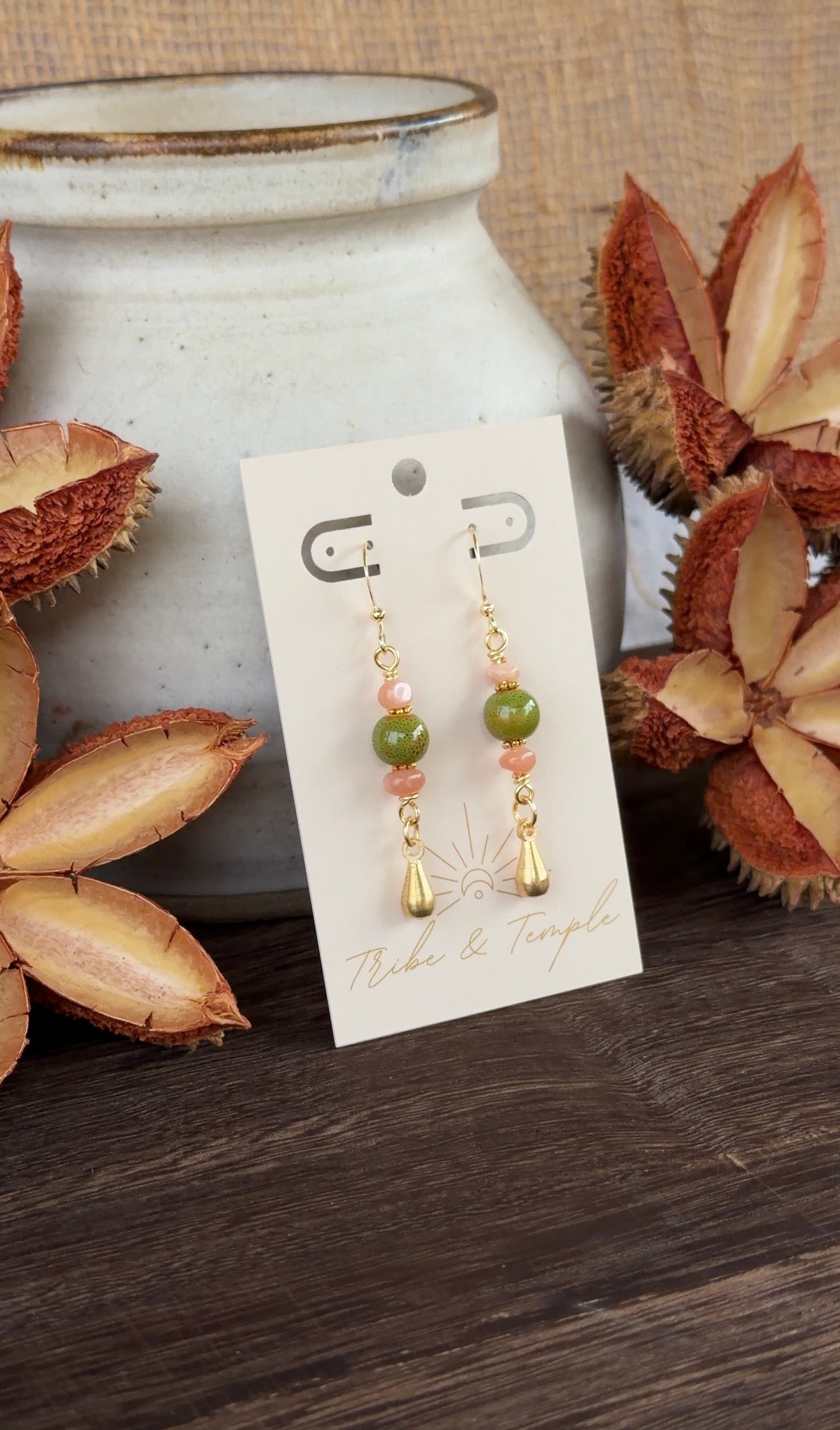 Boho Sunstone Earrings