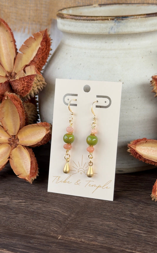 Boho Sunstone Earrings