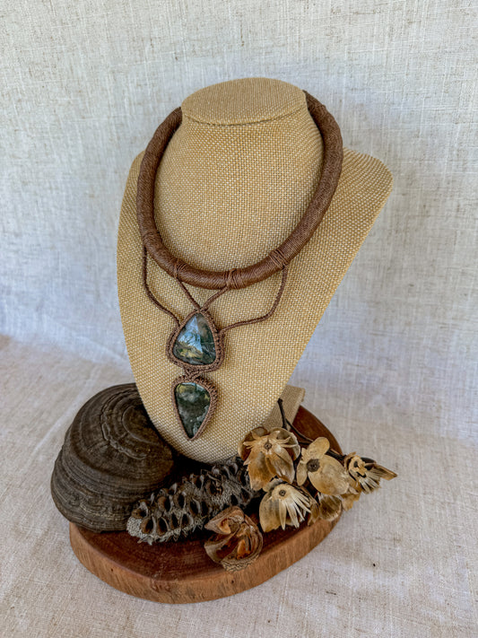 Double Moss Agate