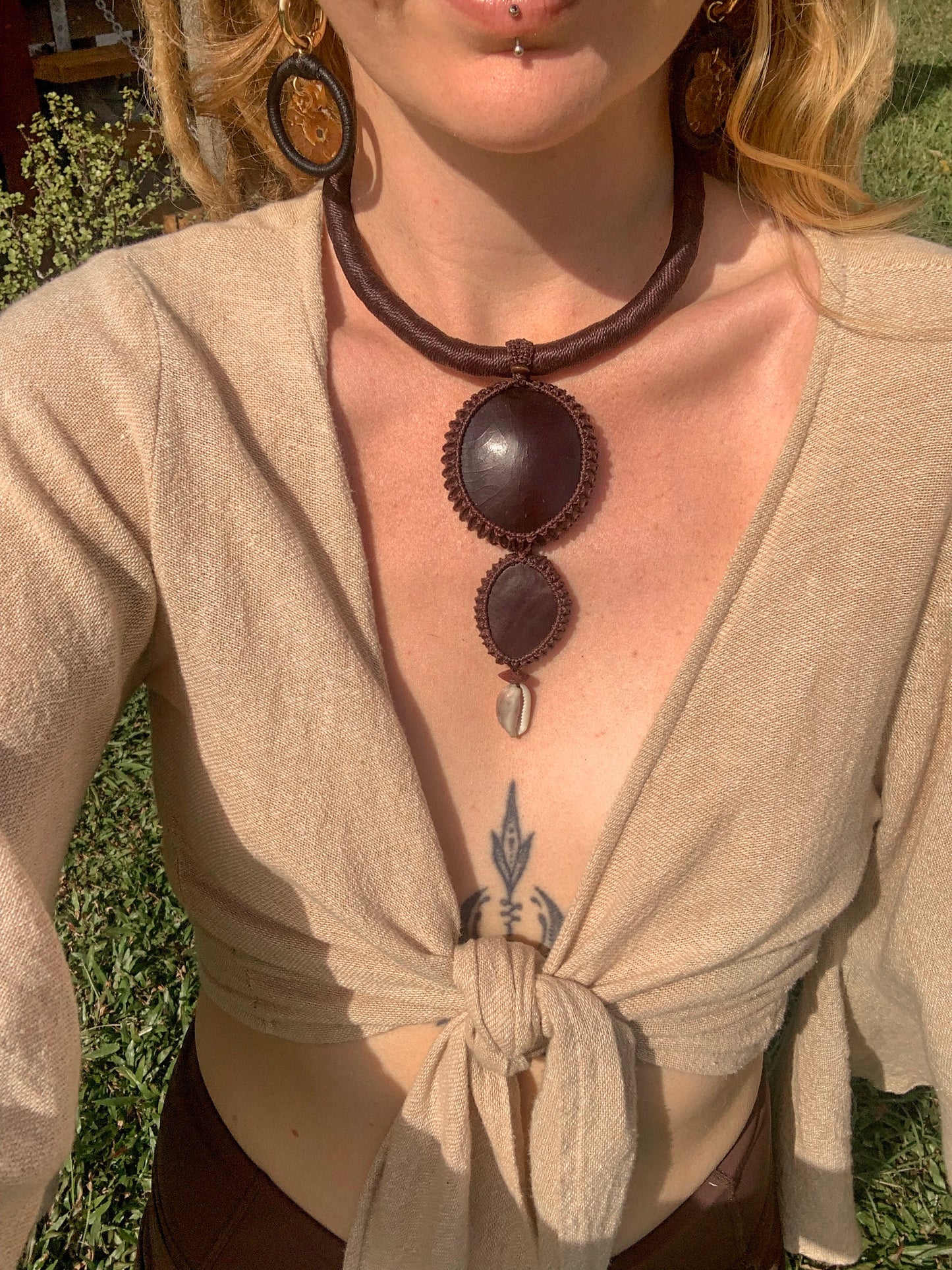 Chunky Matchbox Bean Necklace