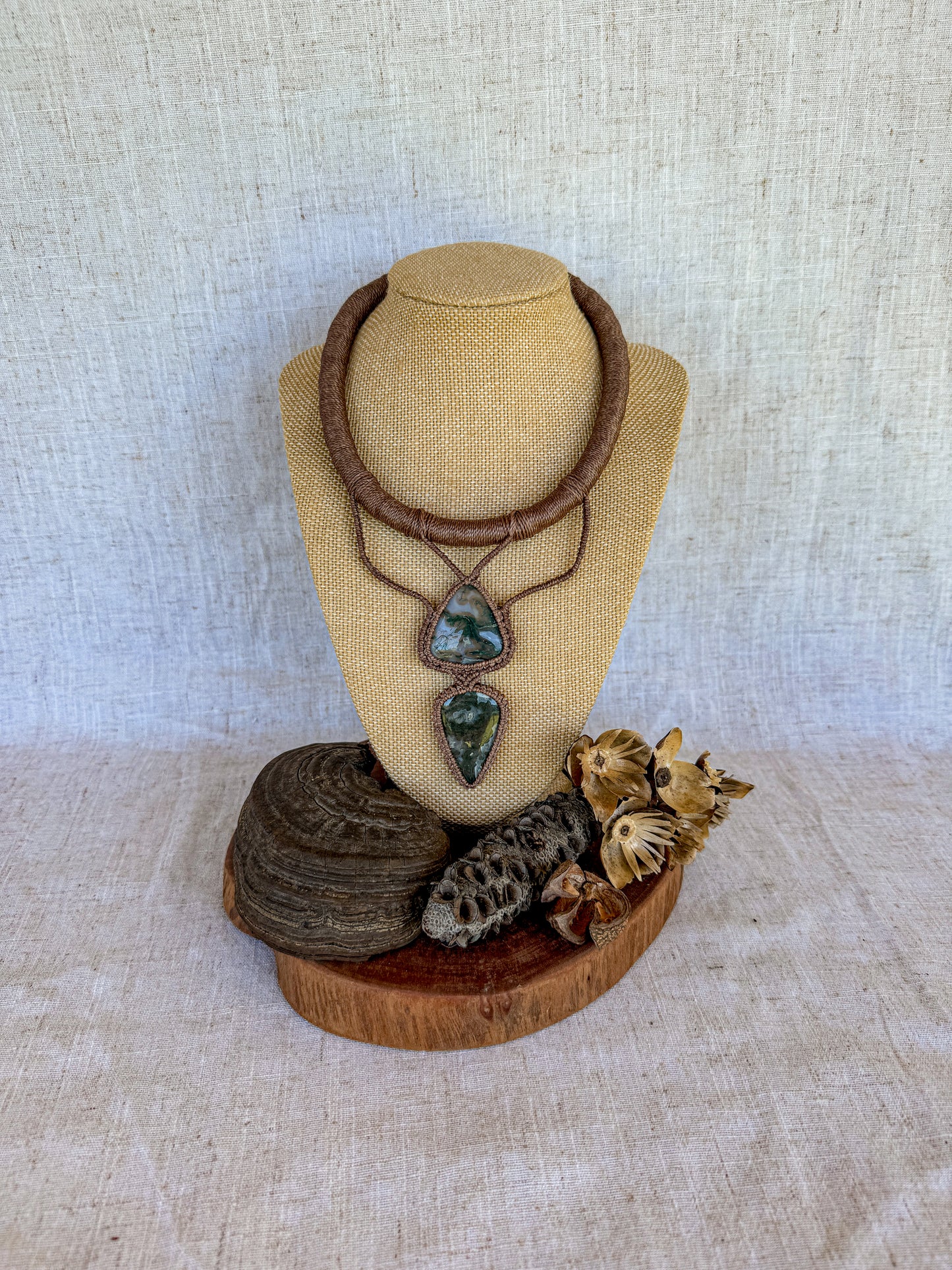 Double Moss Agate