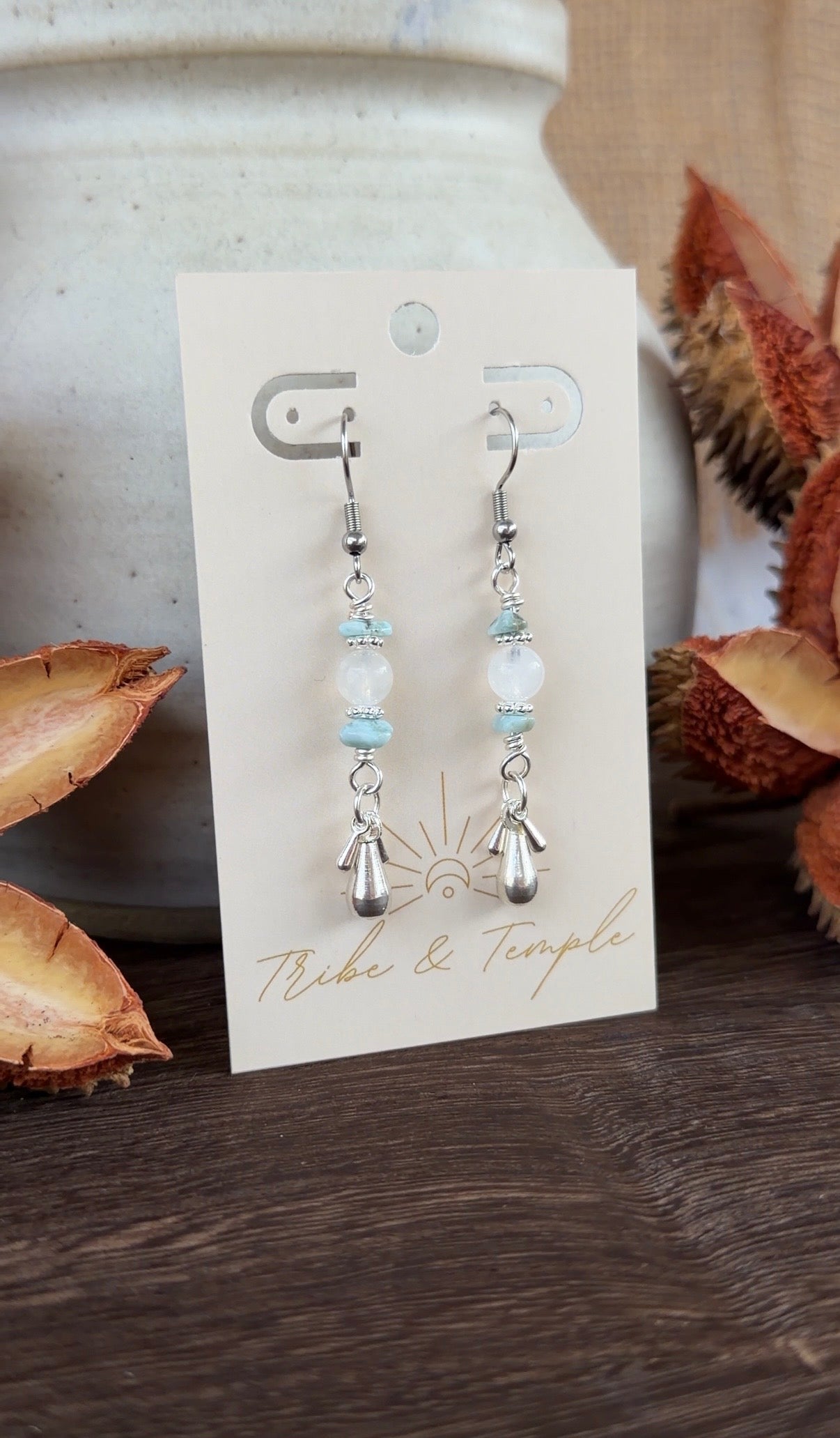 Boho Moonstone Earrings