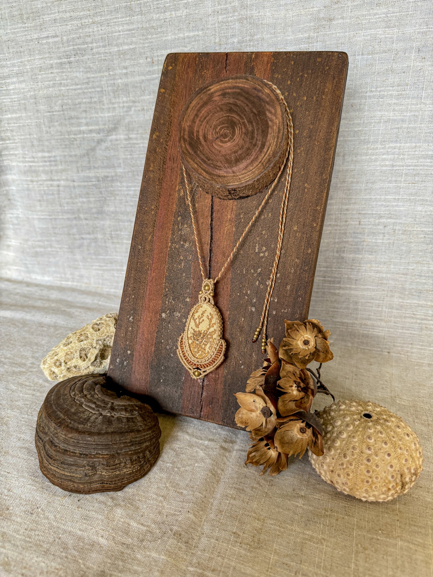 Psilomelane Dendrite necklace