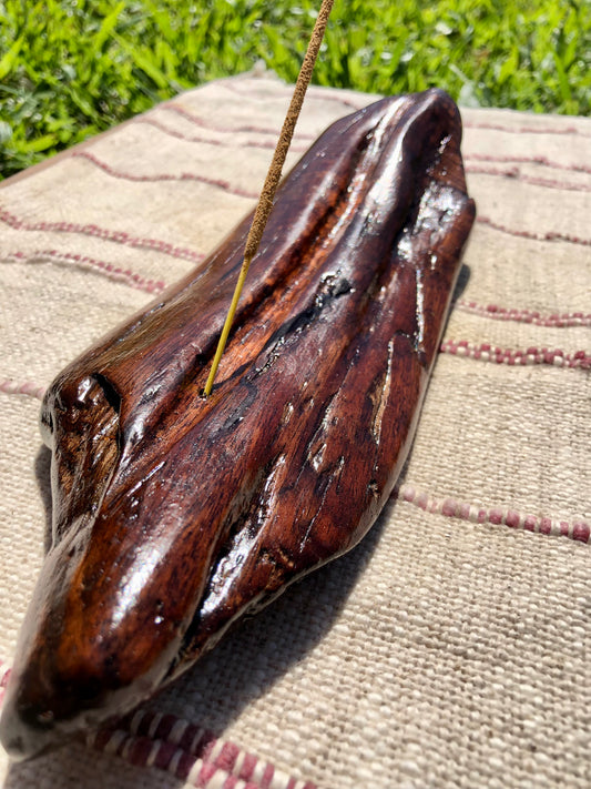 Elegant Driftwood Stick Incense Holder